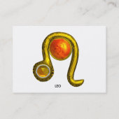 Carte De Visite LEO, topaz rouge vif (Dos)