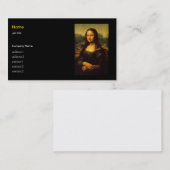 Carte De Visite Léonard de Vinci , Mona Lisa (Devant / Derrière)
