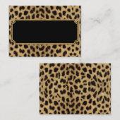 Carte de visite léopard (Devant / Derrière)