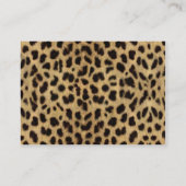 Carte de visite léopard (Dos)