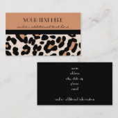 Carte De Visite Léopard (Devant / Derrière)