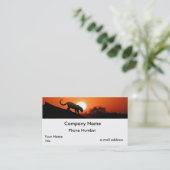 Carte De Visite Leopard (Debout devant)