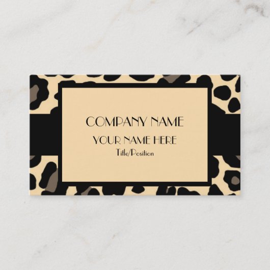 Carte De Visite Léopard (Devant)