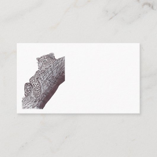 CARTE DE VISITE LEOPARD (Devant)