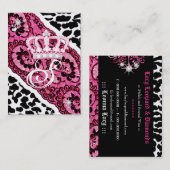 Carte De Visite léopard 311-Lacy et diadème (Devant / Derrière)