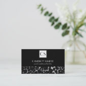 Carte De Visite Léopard argenté (Debout devant)