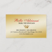 Carte De Visite Léopard bronzage noir rouge de Ciao Bella de 311 (Dos)