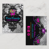 Carte De Visite Léopard de blanc du pays des merveilles de 311 (Devant / Derrière)