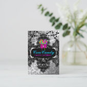 Carte De Visite Léopard de blanc du pays des merveilles de 311 (Debout devant)