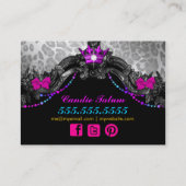 Carte De Visite Léopard de blanc du pays des merveilles de 311 (Dos)