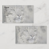 Carte De Visite Léopard des neiges (Devant / Derrière)