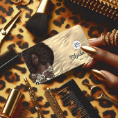 Carte De Visite Leopard d'or et Tiger Salon africain américain des