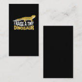 Carte De Visite Léopard Gecko Little Dinosaur (Devant / Derrière)