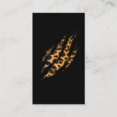 Carte De Visite Léopard Skin Imprimer Léopard Torn Claw (Devant)