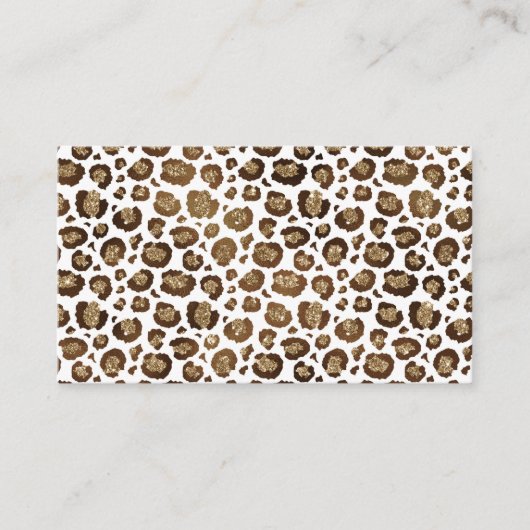 Carte De Visite Léopard Spots Wild Animals (Devant)