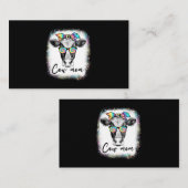 Carte De Visite Leopard Tournesol Highland Vache Bandana Pas aujou (Devant / Derrière)