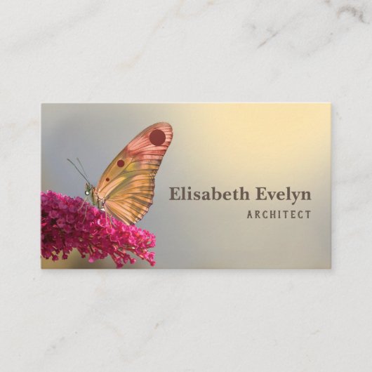 Carte De Visite lepidoptère papillon (Devant)