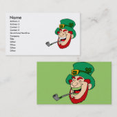 Carte de visite Leprechaun (Devant / Derrière)