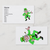 Carte de visite Leprechaun (Devant / Derrière)