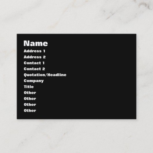 Carte De Visite L'équation d'amour pour les femmes (Devant)