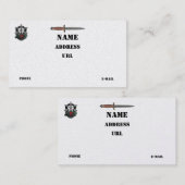 Carte De Visite les 7èmes forces spéciales contrôle la correction (Devant / Derrière)