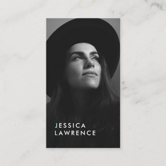 Carte De Visite Les acteurs modernes modélisent la photo photograp (Devant)