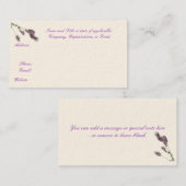 Carte De Visite Les affaires de lavande, sauvent la date, ou des (Devant / Derrière)