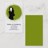 Carte De Visite les affaires silhouettent v.2 (Devant / Derrière)