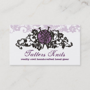 Carte De Visite les aiguilles de tricot faites sur commande de