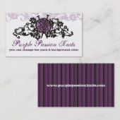 Carte De Visite les aiguilles de tricot faites sur commande de (Devant / Derrière)