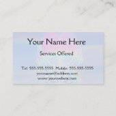 Carte De Visite Les Ailes d'Ange enveloppées dans un coeur (Dos)