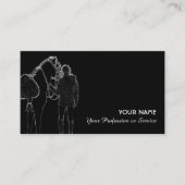 Carte De Visite Les amateurs d'équitation et d'équitation (Devant)