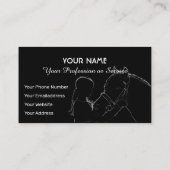 Carte De Visite Les amateurs d'équitation et d'équitation (Dos)