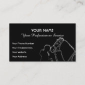 Carte De Visite Les amateurs d'équitation et d'équitation bus (Dos)