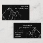 Carte De Visite Les amateurs d'équitation et d'équitation bus (Devant / Derrière)