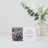 Carte De Visite Les amis du thé (Debout devant)