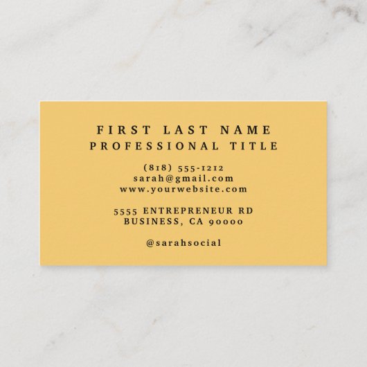 Carte De Visite Les animaux sauvages d'Afrique Jungle (Dos)