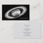 Carte De Visite Les anneaux du géant du gaz Saturne - image du sys (Devant / Derrière)