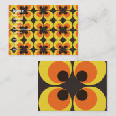 Carte De Visite les années 70 papier peint (Devant / Derrière)