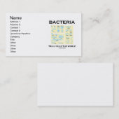 Carte De Visite Les bactéries ordonnent vraiment le monde (la (Devant / Derrière)