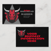 Carte De Visite Les Bulles rouges se dirigent sur un Arrière - pla (Devant / Derrière)