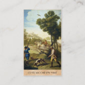 Carte De Visite Les cailles chassant le chef d'oeuvre de Francisco (Dos)
