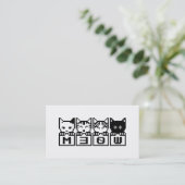 CARTE DE VISITE LES CHATS 8-BITS M30W (Debout devant)