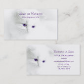 Carte De Visite Les Chattes Blanches (Devant / Derrière)