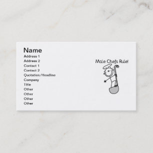Carte De Visite Les chefs masculins règnent