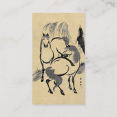 Carte De Visite Les chevaux sous un saule. (Dos)