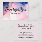 Carte De Visite Les cheveux de salon de spa de *~* fouettent (Devant / Derrière)