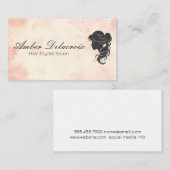 Carte De Visite Les cheveux et la beauté des femmes (Devant / Derrière)