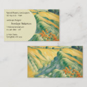 Carte De Visite Les collines verdoyantes (Devant / Derrière)