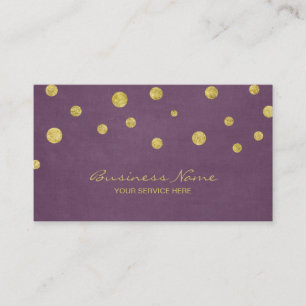 Carte De Visite Les confettis modernes de parties scintillantes
